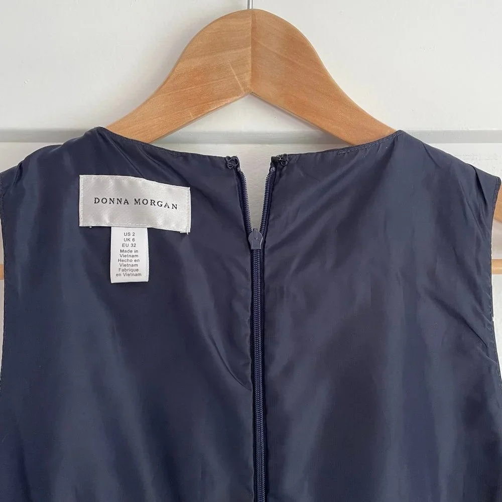 Donna Morgan Navy Fit-and-Flare dress - Picture 14 of 16